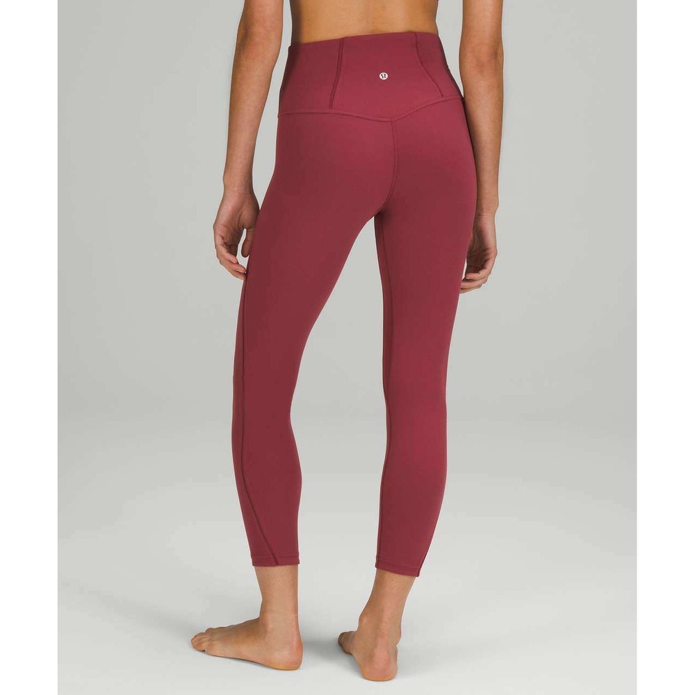 Lululemon Nulu Mesh Panels High-Rise Tight 25" Mulled Wine Womens 2 Pocket